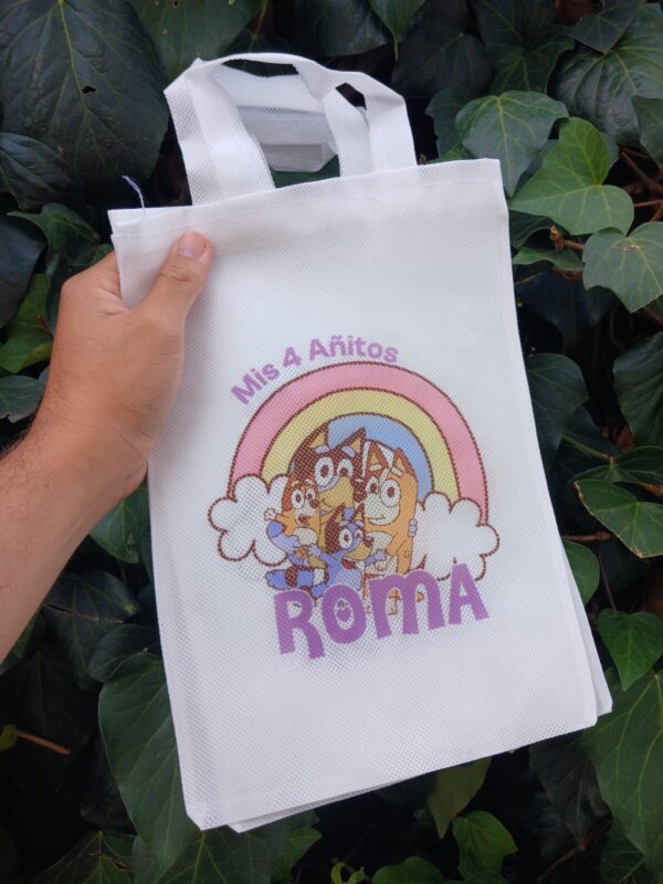 Bolsa friselina con asa