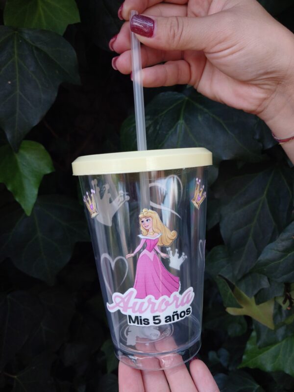 Vaso de acrilico personalizado