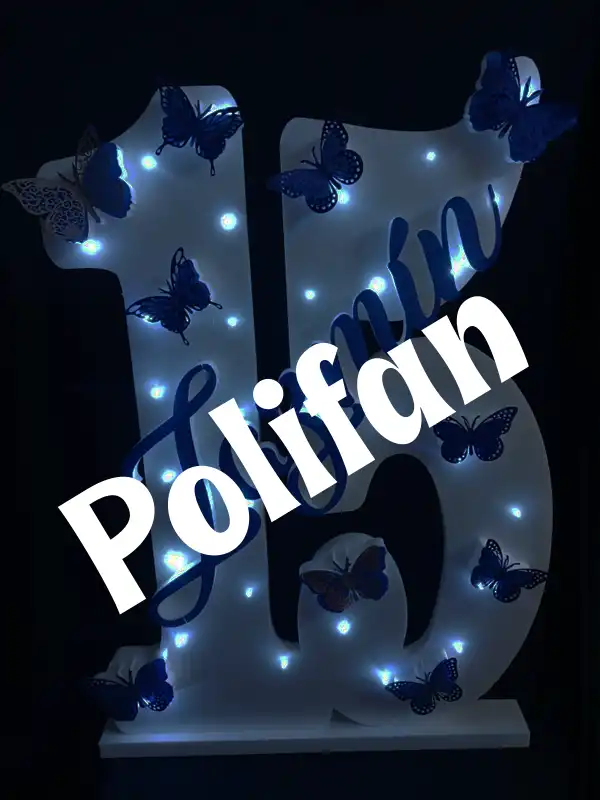 Letras corpóreas de polifán y logotipos en relieve para decoración de eventos y locales comerciales.